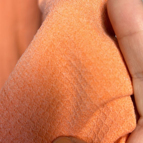 Fabletics Long Sleeve Seemless Coral Athletic Top and matching headband Large - Picture 6 of 17